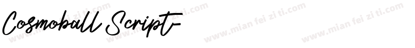 Cosmoball Script字体转换
